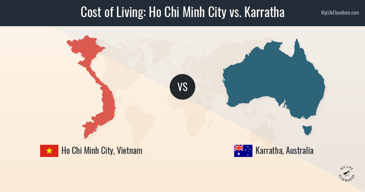 Cost of living in Ho Chi Minh City compared to Karratha