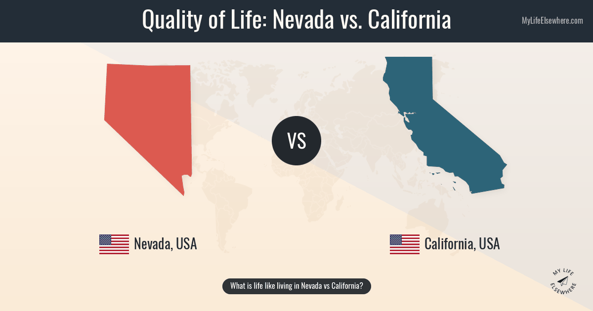 Ca/nv Nevada compared to California