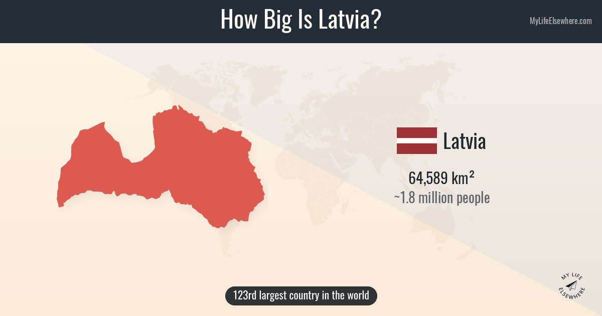 How Big Is Latvia? Size Comparison & Map