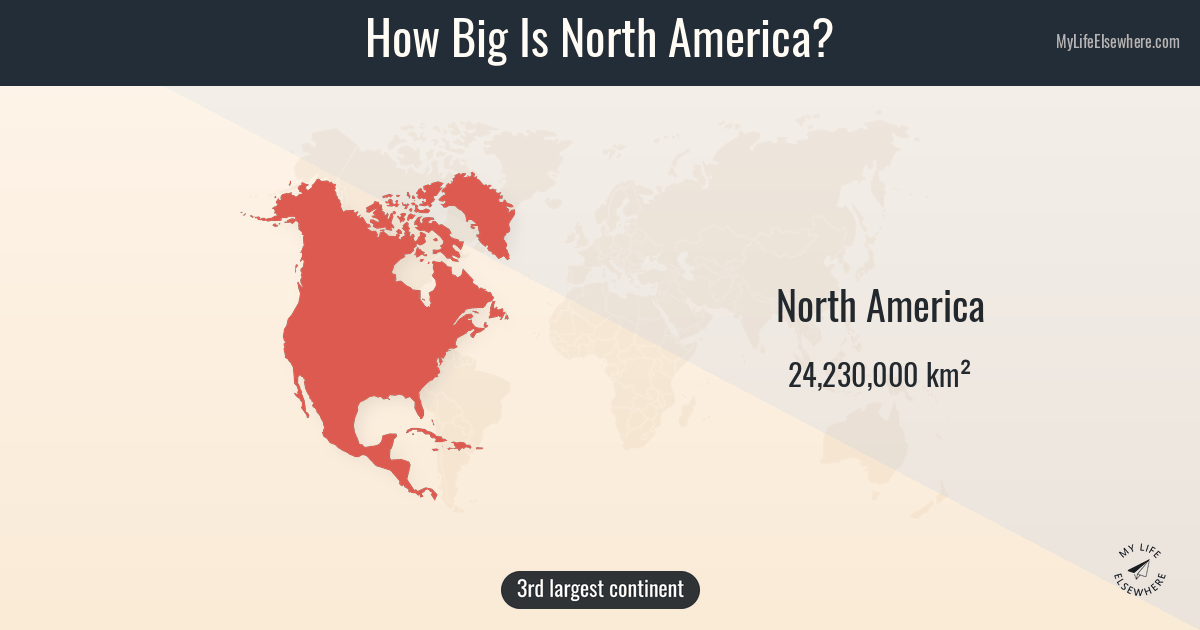 How Big Is North America? Size Comparison & Map