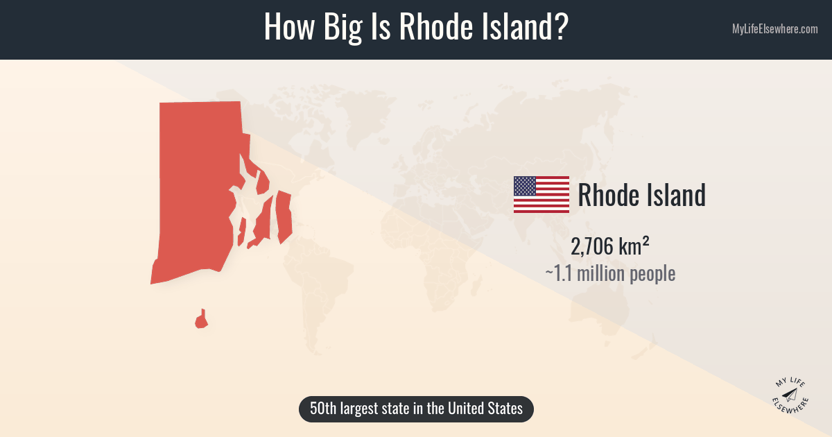 How Big Is Rhode Island? Size Comparison & Map