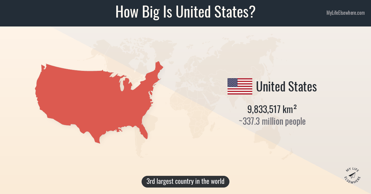 How Big Is United States? Size Comparison &amp; Map